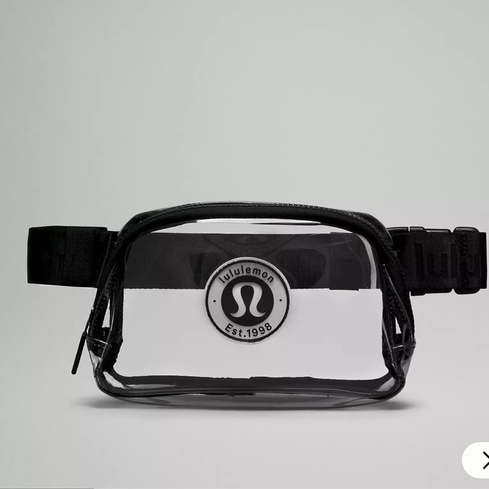 lululemon athletica Black and Clear Satchel